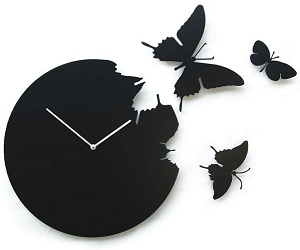 butterfly-clock